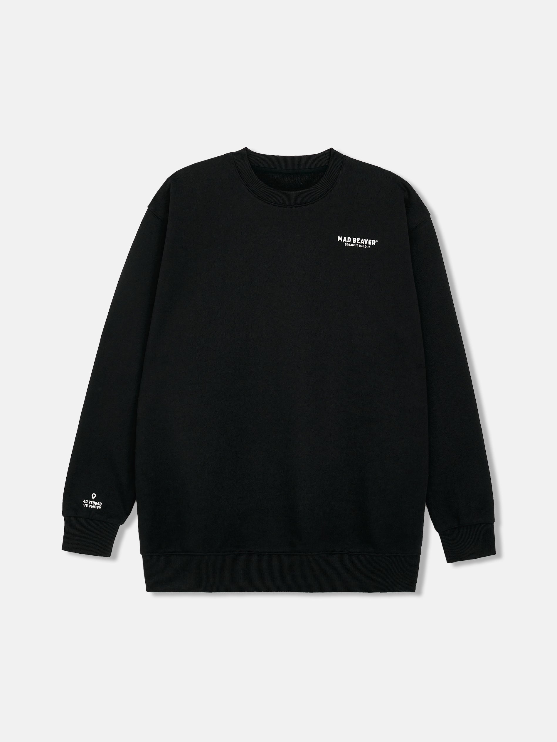 ESSENTIAL Black Crewneck Sweatshirt