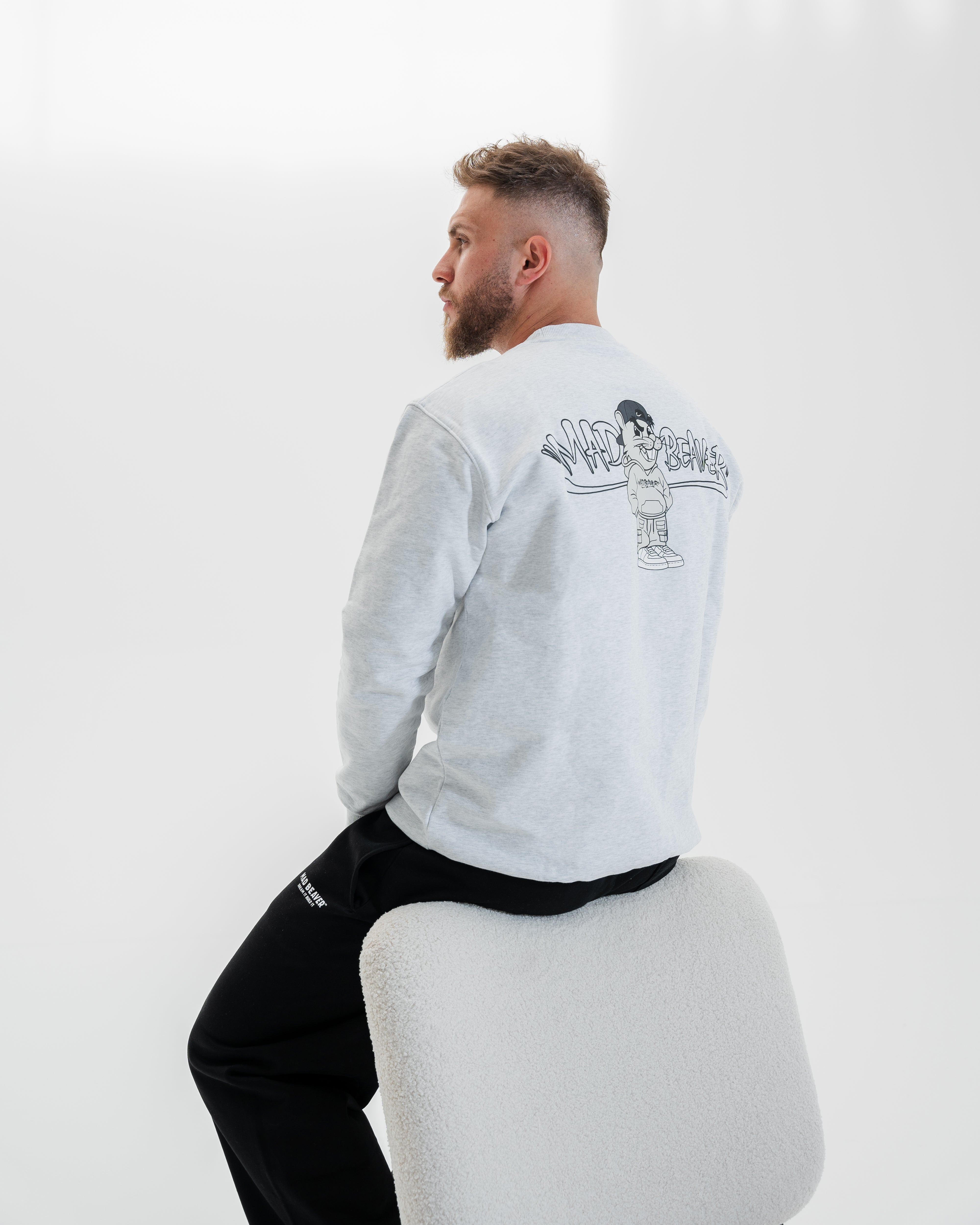 STREETWEAR Grey Crewneck Sweatshirt